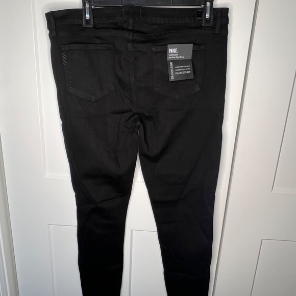 PAIGE Verdugo Mid Rise Ultra Skinny Black Jeans NWT Women's Size 34 - Picture 4 of 5
